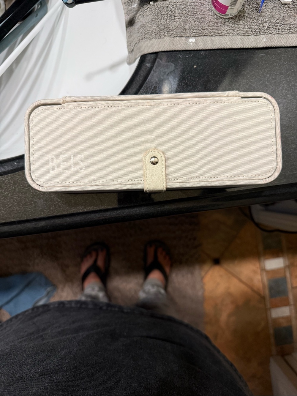 BEIS Cream Travel jewelry case. Open to offers!